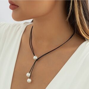 BOLERO Style South Sea Shell Pearl Necklace Tassel Adjustable